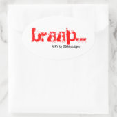 MX'n braap stickers - rood (Tas)