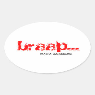 MX'n braap stickers - rood