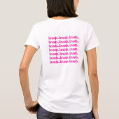 MX'n braap t-shirt voor haar - hot roze (Achterkant)