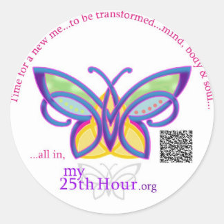 my25thhour - 3"sticker - getransformeerd ronde sticker
