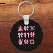 My 11th Birthday Nk Santa Coquette Snowman 11 Year Sleutelhanger (Voorkant)