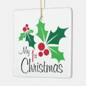 My 1st Christmas Keramisch Ornament (Links)