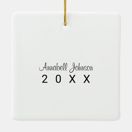 My 1st Christmas Keramisch Ornament (Achterkant)