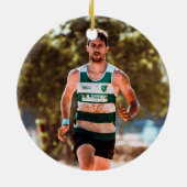 My 1st Marathon Runner First Marathoner Running Keramisch Ornament (Achterkant)
