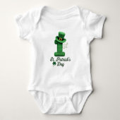 My 1st St. Patrick's Day Baby Jersey Bodysuit (Voorkant)