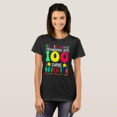 My 6th Grade Students Are 100 Days Brighter  100 D T-shirt (Voorkant volledig)