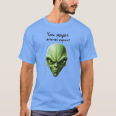 "My alien and My playlist" music vibes design T-shirt (Voorkant)