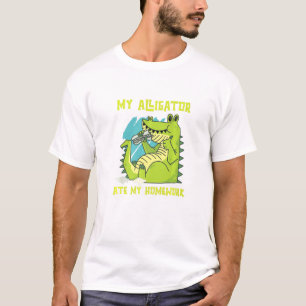 My Alligator Ate My Homework Reptiles Zoo Ponds Cr T-shirt