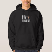 My Ancestor Monkey Funny Chimpanzee Authentic Awes Hoodie (Voorkant)