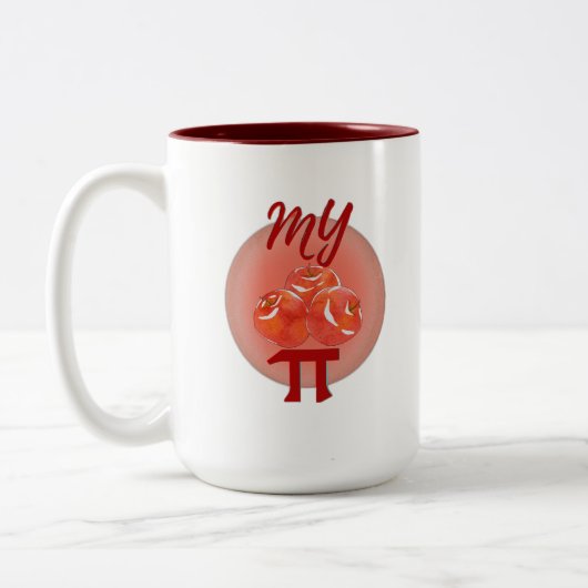 My apple pie tweekleurige koffiemok (Links)