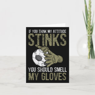 My Attitude Stinks Handschoenen Voetbal Football G Kaart