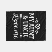 My Aunt And Uncle Love Me Niece  Fleece Deken (Voorkant (Horizontaal))