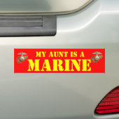 MY AUNT IS A MARINE BUMPERSTICKER (Op auto)