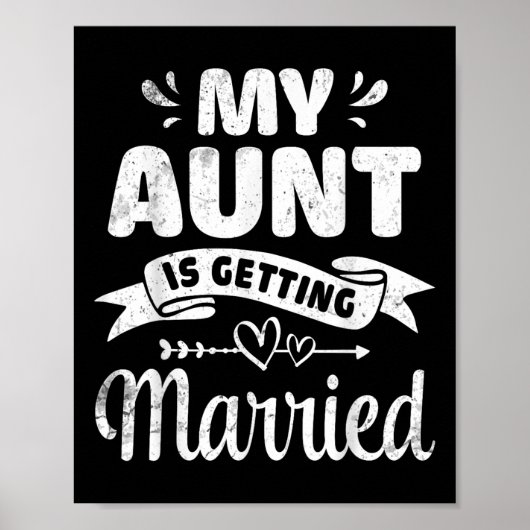 My Aunt Is Getting Married Wedding Marry Uncle Nie Poster (Voorkant)