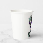 MY AURA IS LIT – Grappige Halloween Party Cup Papieren Bekers (Rechts)