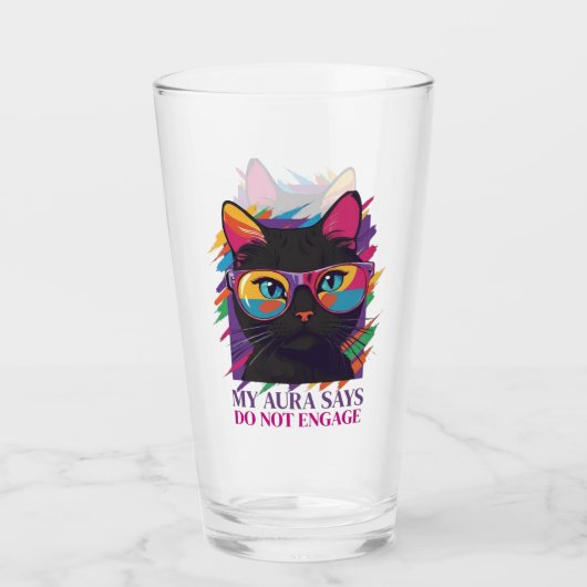 MY AURA SAYS GLAS (Voorkant)