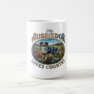 My Aussiedor Loves Country Coffee Mug Koffiemok