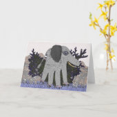 My Baby Elephant Note Card Kaart (Gele Bloem)