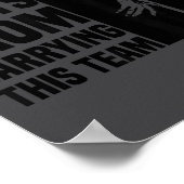 My Back Hurts From Carrying This Team Funny Humor  Poster (Hoek)