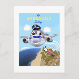 my barbados foliday postcard briefkaart