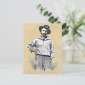"My Barbaric Yawp" Walt Whitman-citaat Briefkaart (Staand voorkant)