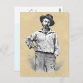 "My Barbaric Yawp" Walt Whitman-citaat Briefkaart (Voorkant / Achterkant)