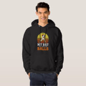 My Bat Will Crush Your Balls Baseball Bat For Men  Hoodie (Voorkant volledig)