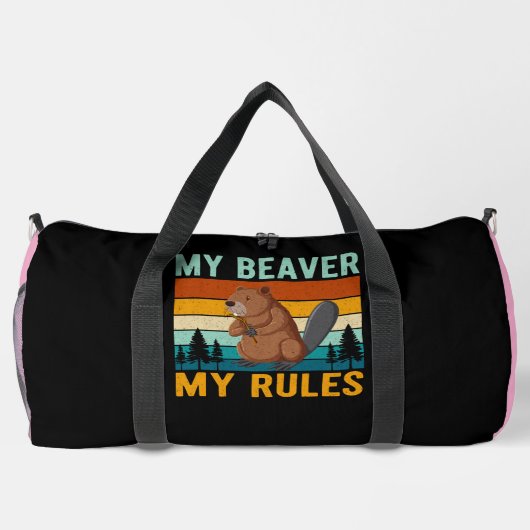 My Beaver My Rules Plunjezak (Achterkant)