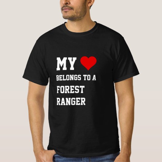 My Belongs To A Forest Ranger T-Shirt (Voorkant)