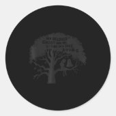 My Beloved Ghost Me Sitting In A Tree Dying Happy  Ronde Sticker (Voorkant)
