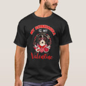 My Bernedoodle Is My Valentine Funny Dog Lover T-shirt (Voorkant)