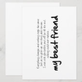 My best friend (Voorkant / Achterkant)