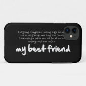 My best friend Case-Mate iPhone case (Achterkant (horizontaal))