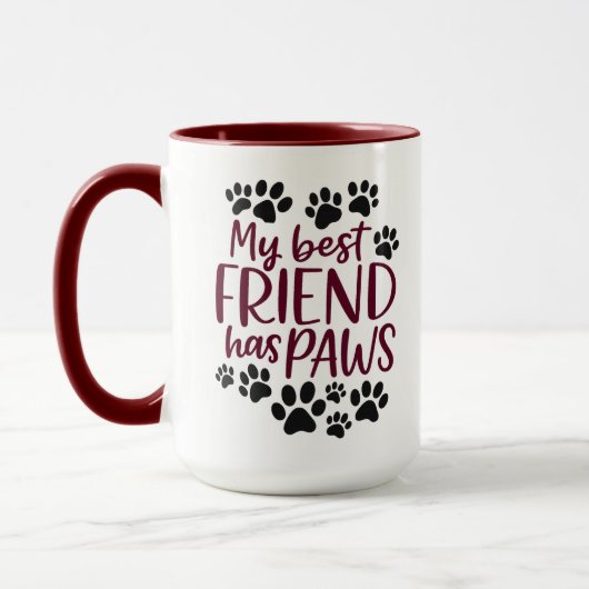My Best Friend Has Paws | Cute Dog Lover Combo Mug Mok (Links)