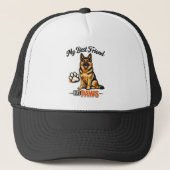 My Best Friend Has Paws Dog Lover Cap Trucker Pet (Voorkant)