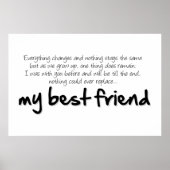 My best friend poster (Voorkant)