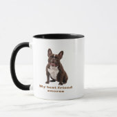 My Best Friend Snores – French Bulldog Brown Mug Mok (Links)