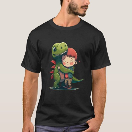 My best friend the dinosaur dinosaur hug t-shirt (Voorkant)