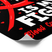 My Best Friend's Fight My Fight Blood Cancer Aware Poster (Hoek)