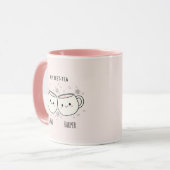 "My Best-Tea" Cute Personalized Best Friend Mug Mok (Voorkant links)