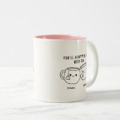 "My Best-Tea" Cute Personalized Best Friend Mug Tweekleurige Koffiemok (Voorkant rechts)