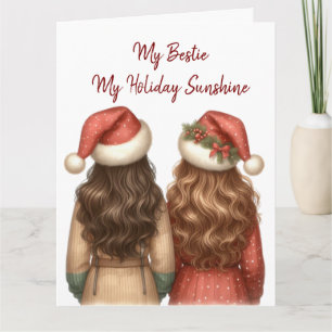My Bestie My Holiday Sunshine Kerstgroet Kaart