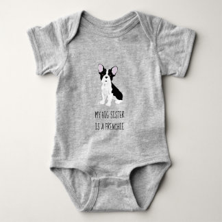 My Big Sister is een Franse Onsie - Grijs/Grijs Romper