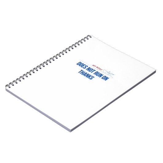 My Boat Does Not Run on Thanks Notitieboek (Linkerzijde)