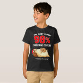 My Body Is 98% Christmas Cookies Funny Snail Pajam T-shirt (Voorkant volledig)