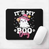 My Boo Day Schattige Halloween Verjaardag Ghost Bo Muismat (Met muis)