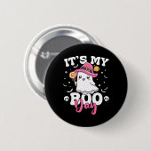 My Boo Day Schattige Halloween Verjaardag Ghost Bo Ronde Button 5,7 Cm (Voorkant /achterkant)