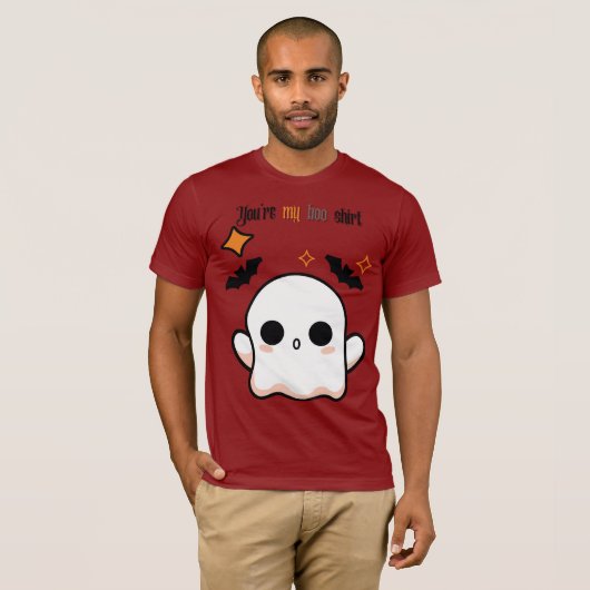"My Boo" Gothic Halloween Ghost T-Shirt – Spooky C (Voorkant volledig)