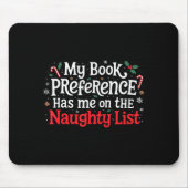 My Book Preference Naughty List Readers Funny Chri Muismat (Voorkant)