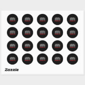 My Book Preference Naughty List Readers Funny Chri Ronde Sticker (Vel)